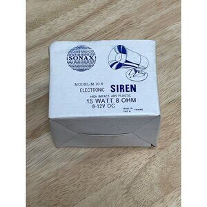 Sonax Electronic Siren M-10-6 15 Watt 8 OHM 6-12V DC